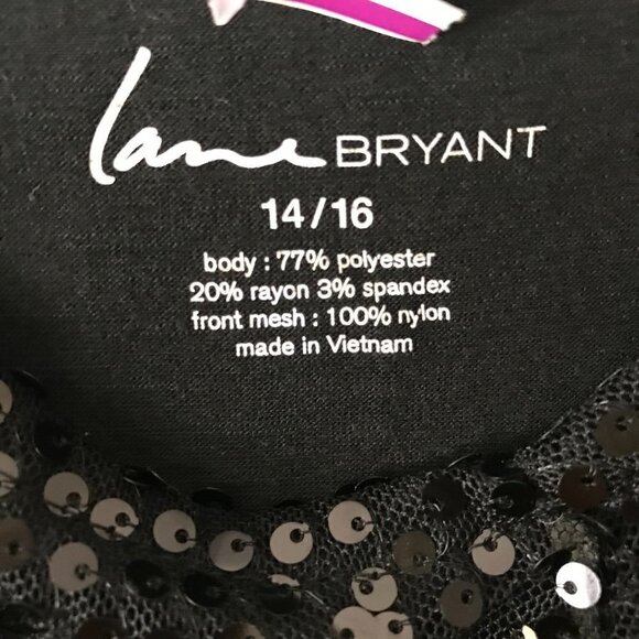 Lane Bryant Sequin Front only Top - Picture 3 of 10